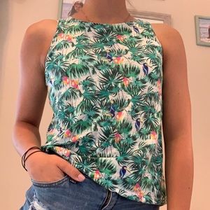 Medium Girls Tropical Printed Tank